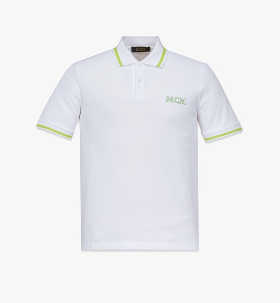 logo polo shirt in organic cotton