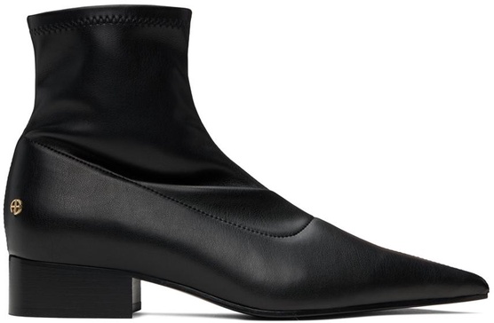 Black Hilda Flat Boots