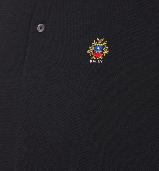 Bally Logo Embroidered Straight Hem Polo Shirt