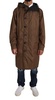 Dolce & Gabbana  Black Brown Hooded Reversible Raincoat