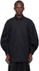 Black Puff Sleeve Shirt