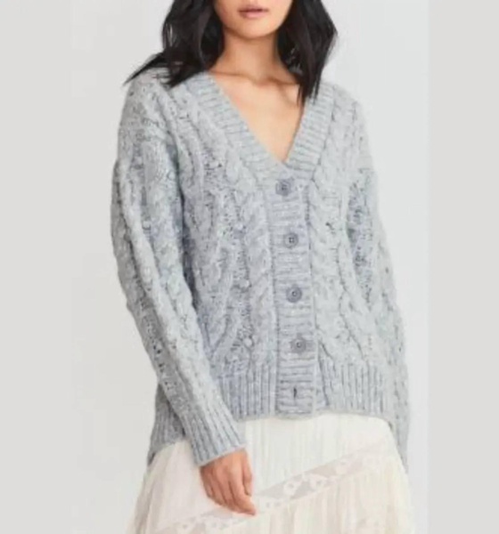 beckett cardigan in grey