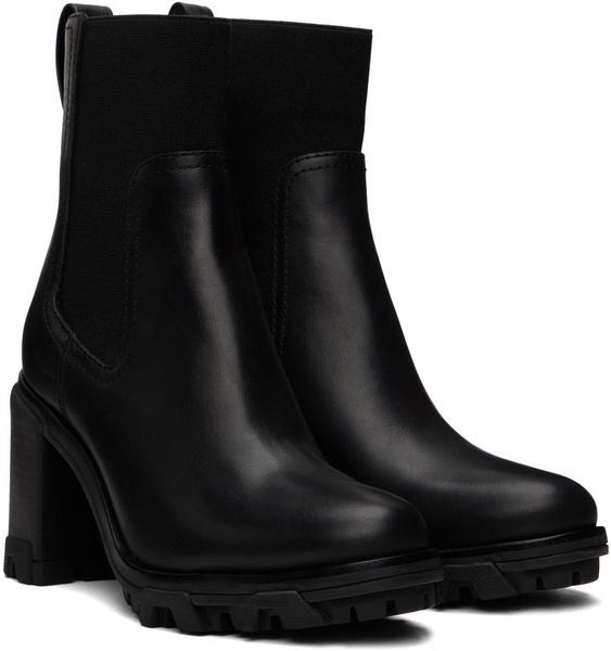 Black Shiloh High Chelsea Boots