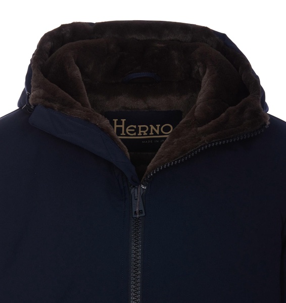 Herno Keystone High-Neck Hooded Coat