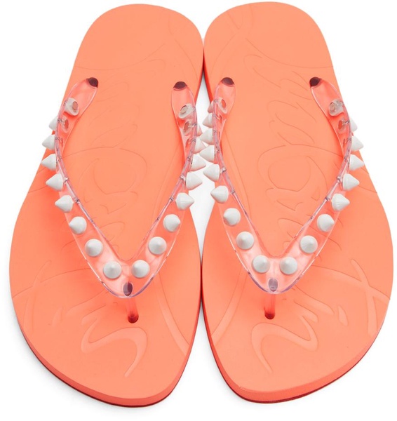 Pink Loubi Flip Spikes Donna Sandals