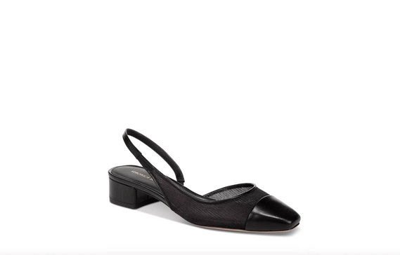 cecile slingback sandals in black