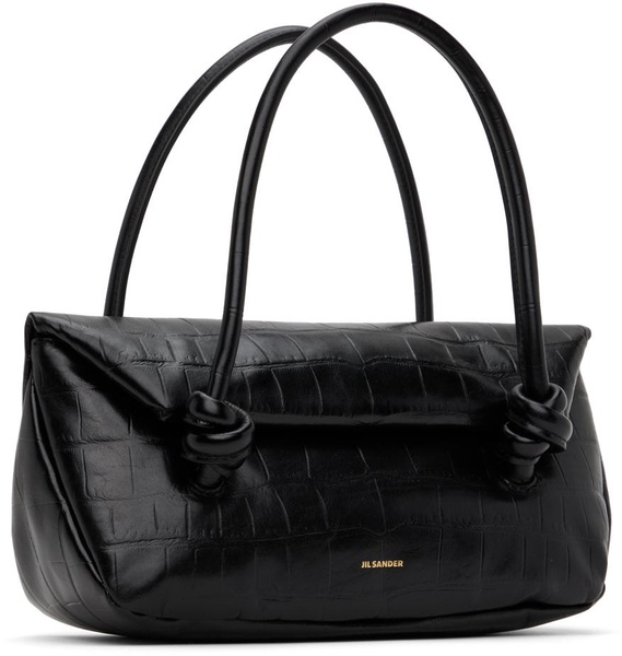 Black Knot Top Handle Bag