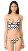 Women's Zilos Zig Zag Jess Longline Bikini Top, Ceramic/Storm, XS