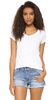 ATM Anthony Thomas Melillo Women's Schoolboy V Neck Tee