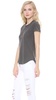 Sheer Slub Crew Neck Tee