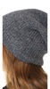 Cashmere Plush Rib Beanie