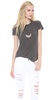 Sheer Slub Crew Neck Tee