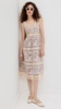 Joah Embroidery Sleeveless Midi Dress