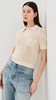 Lessi Oyster Crochet Top