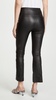 Leather Crop Flare Leggings