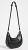 T Monogram Debossed Crescent Bag