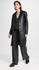 Veda Crosby 90s Longline Leather Blazer