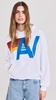 Logo Stitch Pullover Hoodie