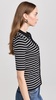 Stripe Antonia Snowy Short Sleeve Polo Tee