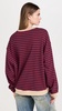 Classic Striped Crew Sweatshirt