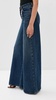 Crystal Heart Charm Wide Leg Jeans