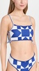 Tanya Print Bikini Top with Ties