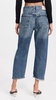 Dahlia Bow Leg Baby Roll Jeans