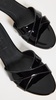 Stina Patent Calf Leather Black Sandals