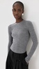 Feather Weight Ribbed Crew Neck Pullover