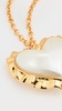 Heart Ruffle Pendant Necklace