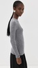 Feather Weight Ribbed Crew Neck Pullover