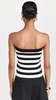 Striped Strapless Top