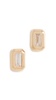 14k Baguette Diamond Studs