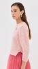 Cropped V Neck Alpaca Knit Sweater