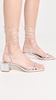 Serafina Laminated Nappa Leather Silver Sandals