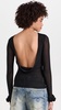 Lavi Open Back Mesh Rosette Detail Top