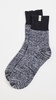 Rib Knit Slouchy Quarter Socks