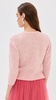 Cropped V Neck Alpaca Knit Sweater