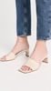 Jeanie Nappa Leather Creamy Sandals