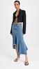 Deconstructed Cascade Denim Skirt