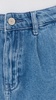 Elana Pleated Denim Shorts