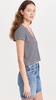 Alanis Recycled Cotton V Neck Tee