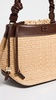 Ganni Raffia Bou Bucket Bag