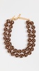 Polka Dot Double Layered Necklace