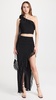 Kellon Rosettte One Shoulder Ruffle Crop Top