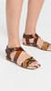 Python Printed Sandals