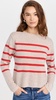 Cashmere Featherweight Roll Trim Crew Sweater