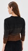 Cropped V Neck Alpaca Knit Sweater