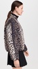 Leni Leopard Padded Bomber Jacket