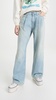 Damon Pleated Wide Leg Jeans